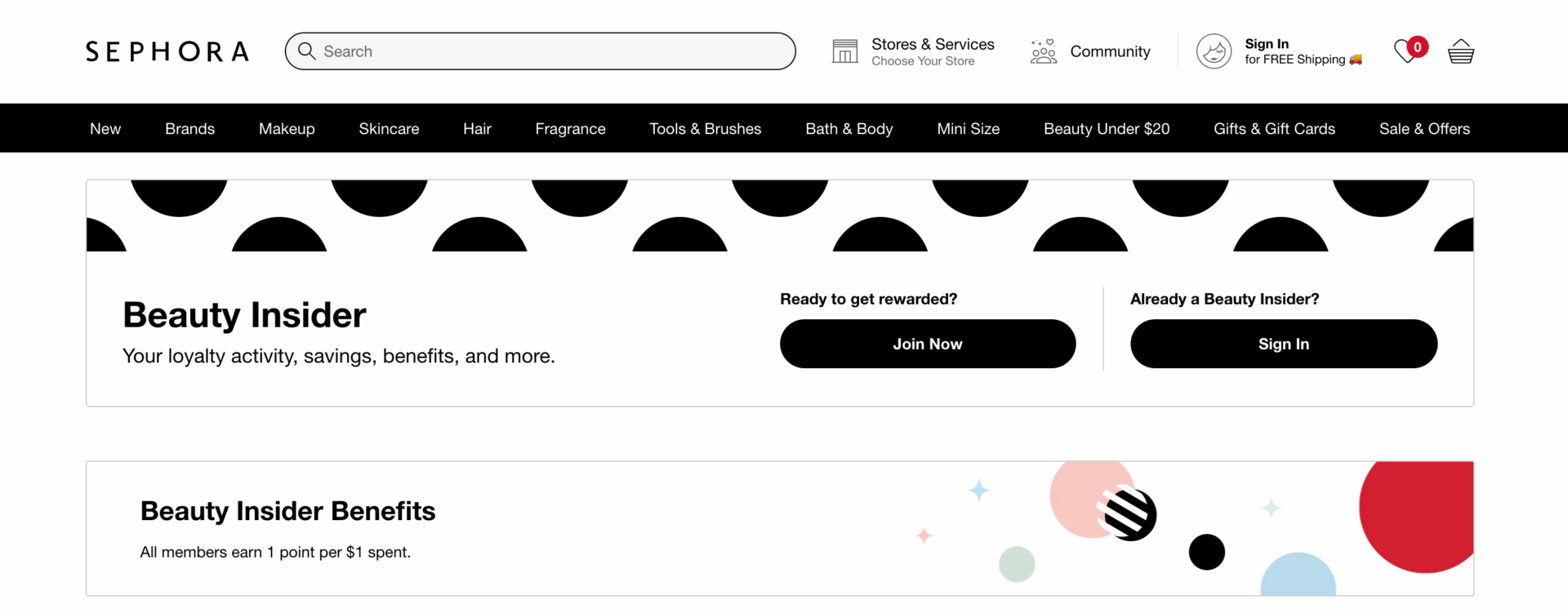 Sephora beauty insider example
