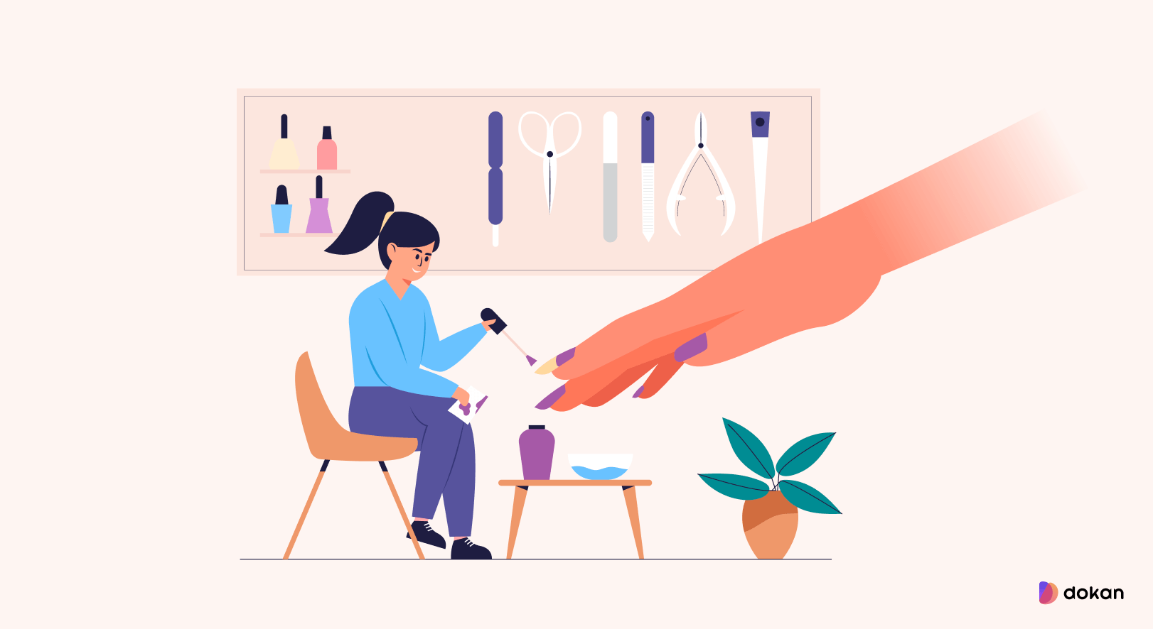 Different types of tools to start a nail business