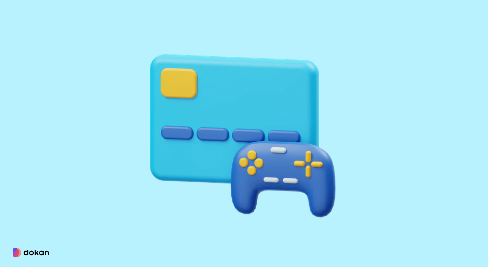 A joystick and a video game for microtransaction