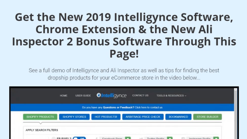 Intelligynce product research