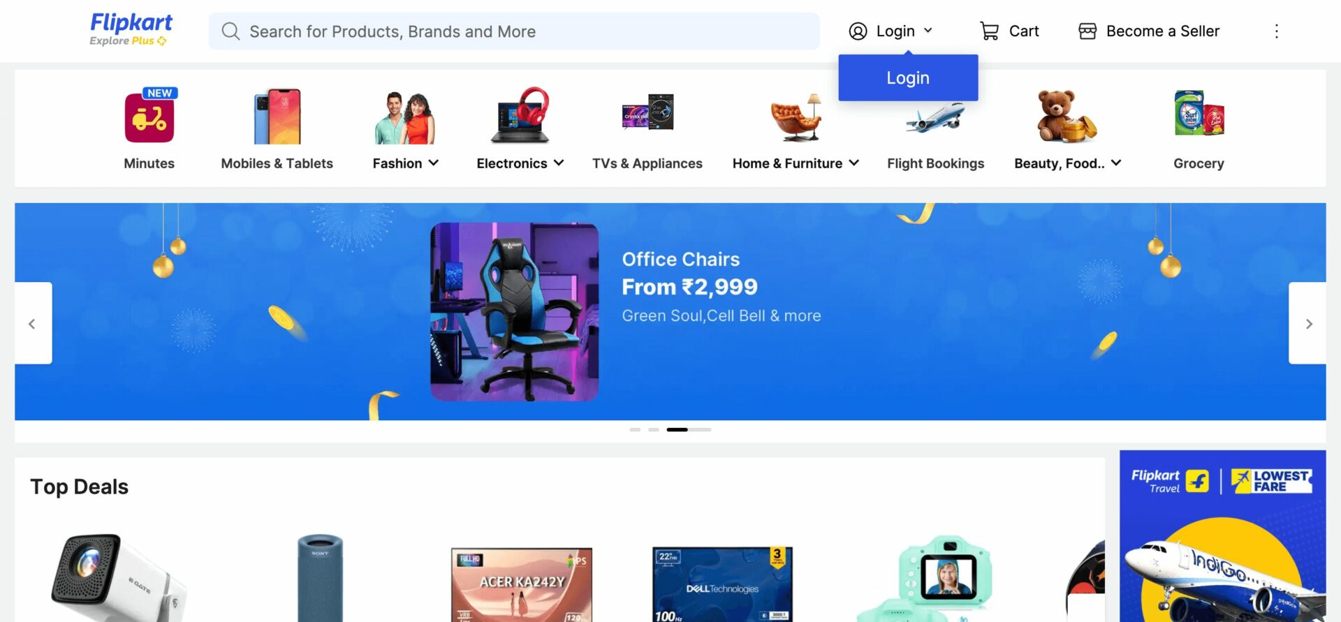 Popular eCommerce marketplace - FlipKart