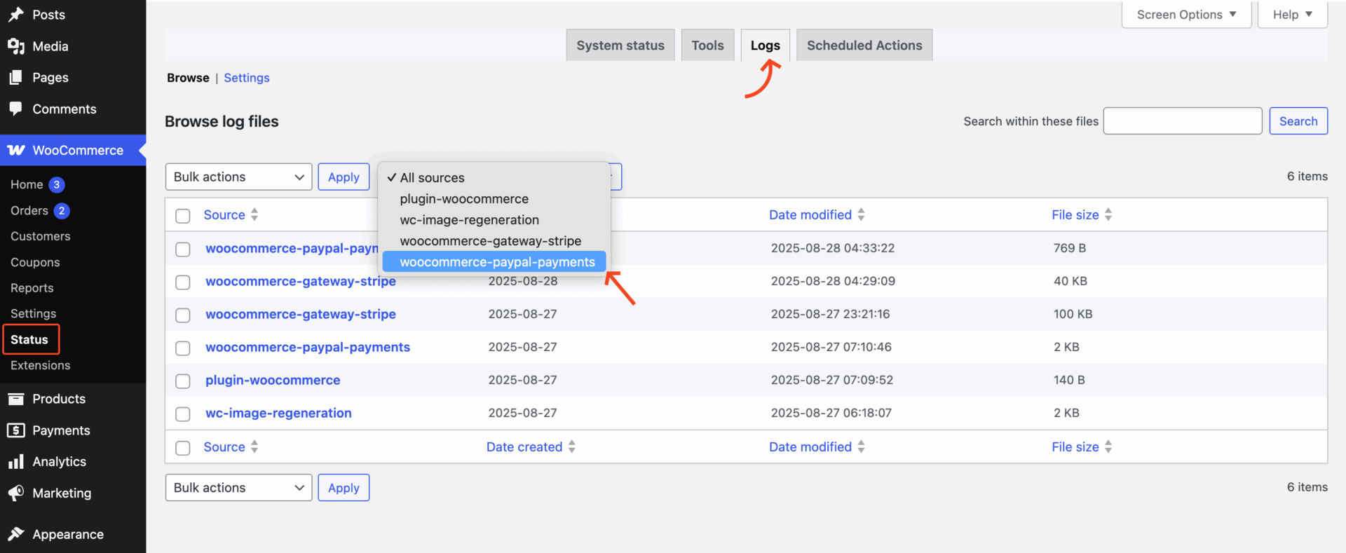 Review Logs for Error Messages