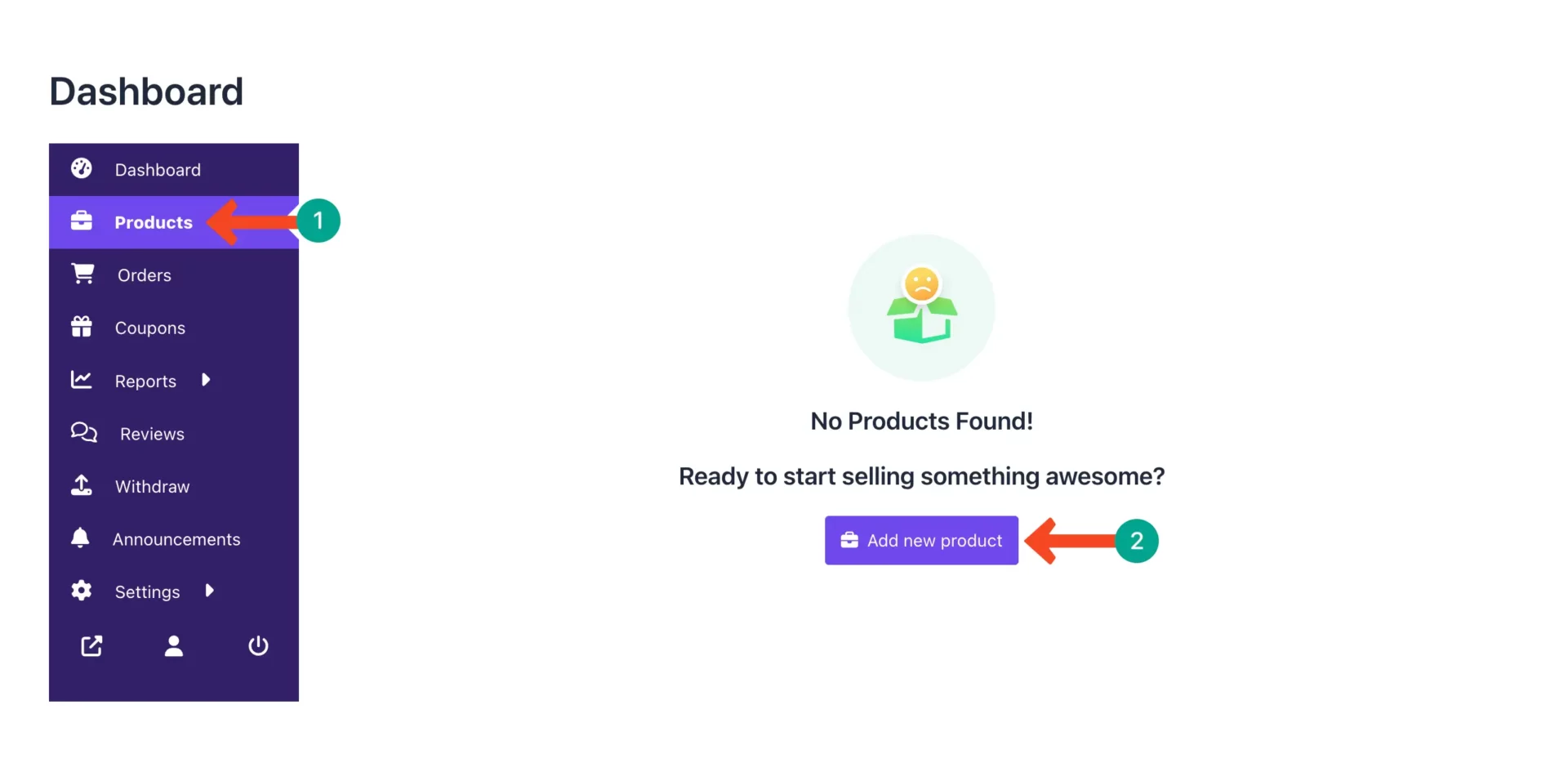 Come to the product section