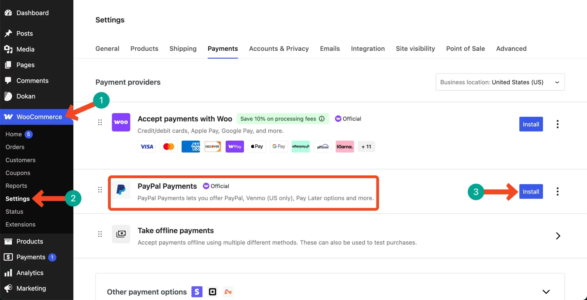 Configure payment gateway in WooCommerce