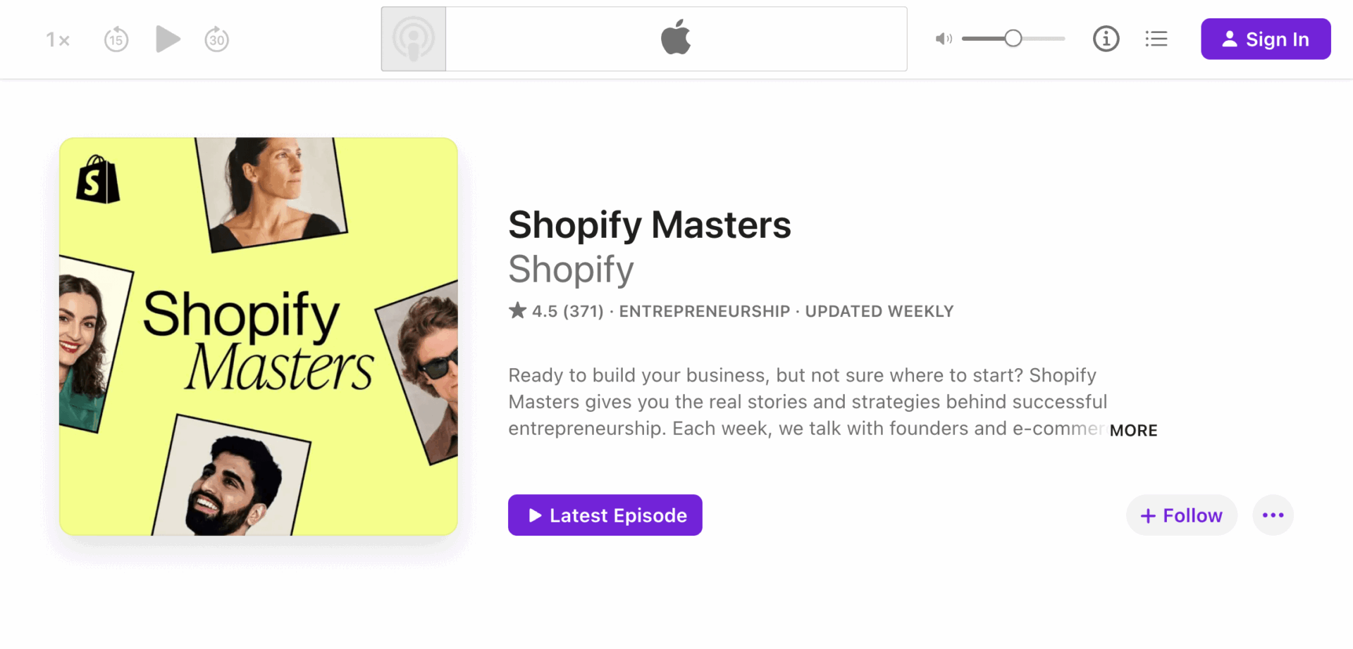 Shopify Masters