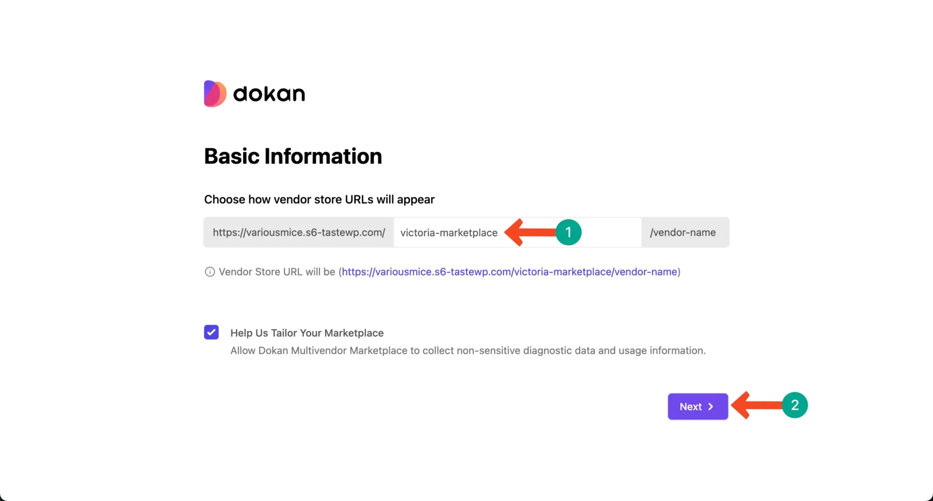 Write the marketplace name