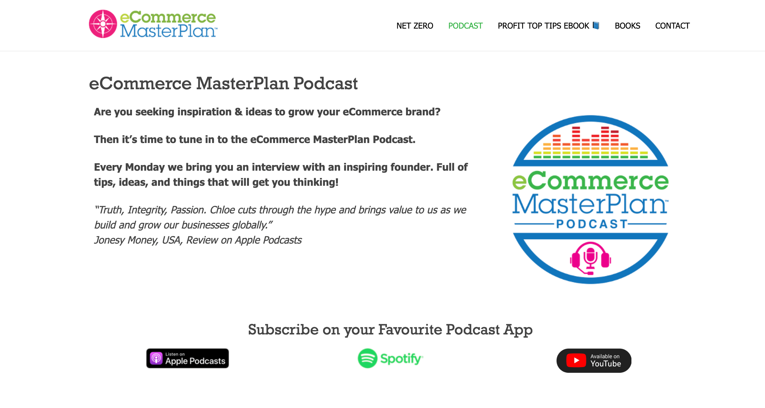 E-Commerce Master Plan