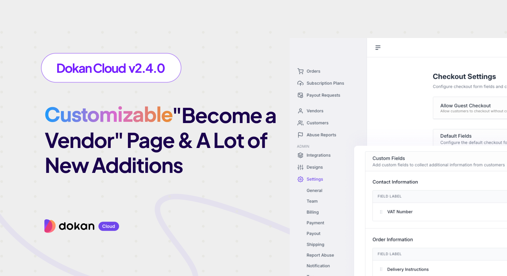 Customizable “Become a Vendor” Page & A Lot of New Additions