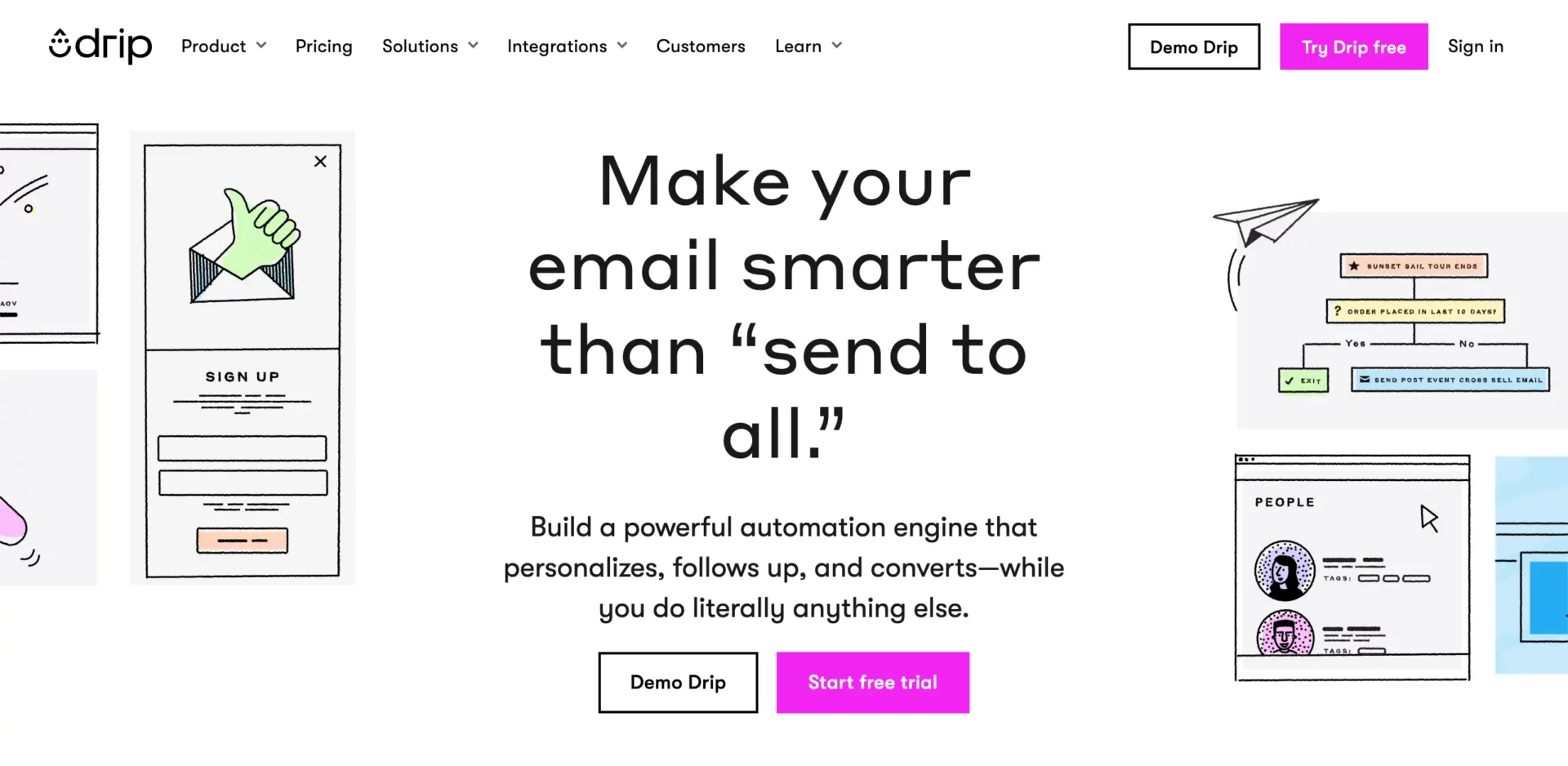 Drip marketing automation