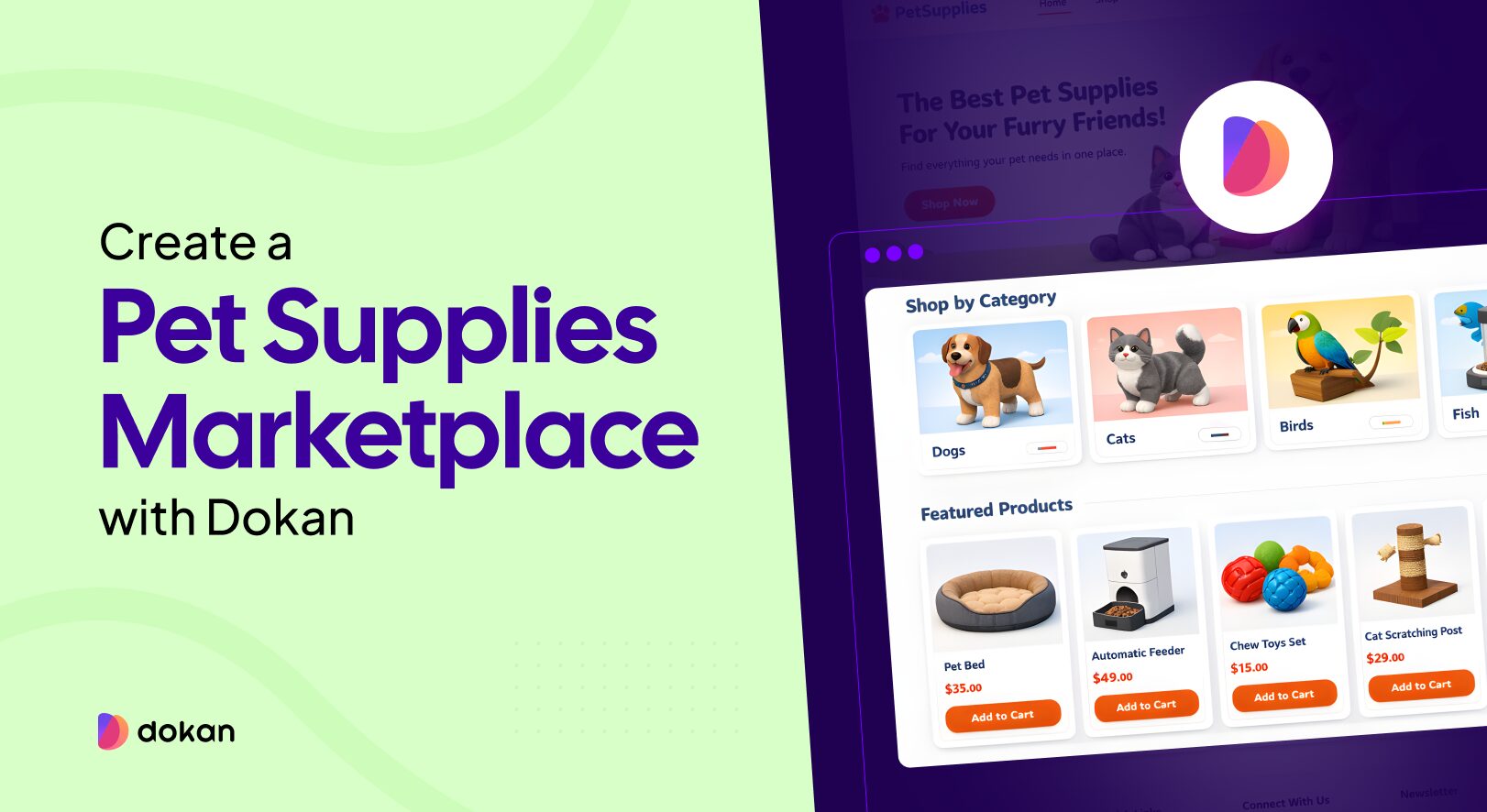 How to Create a Pet Supplies Marketplace with Dokan – 6 Easy Steps