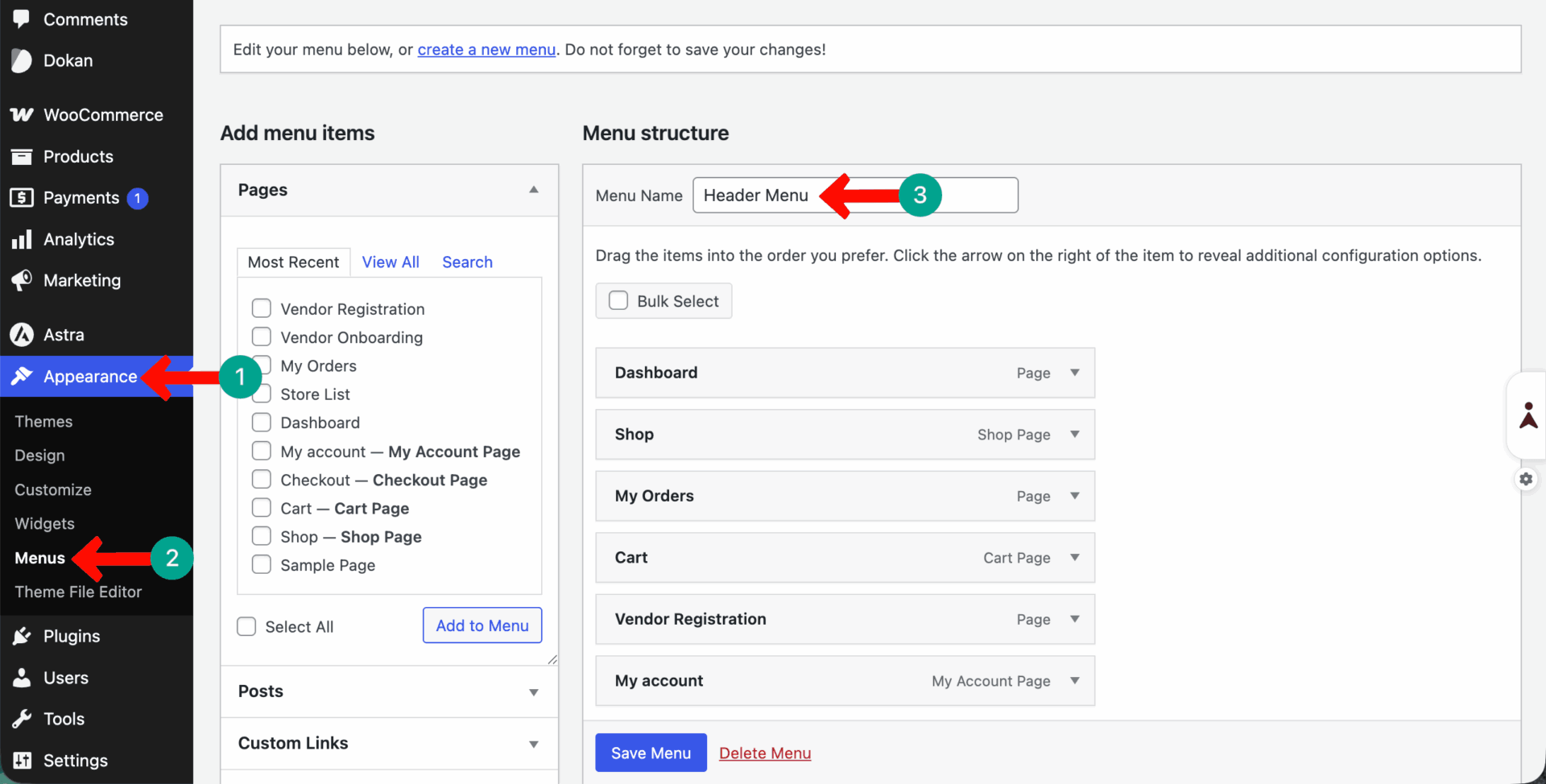 Add a Navigation Menu