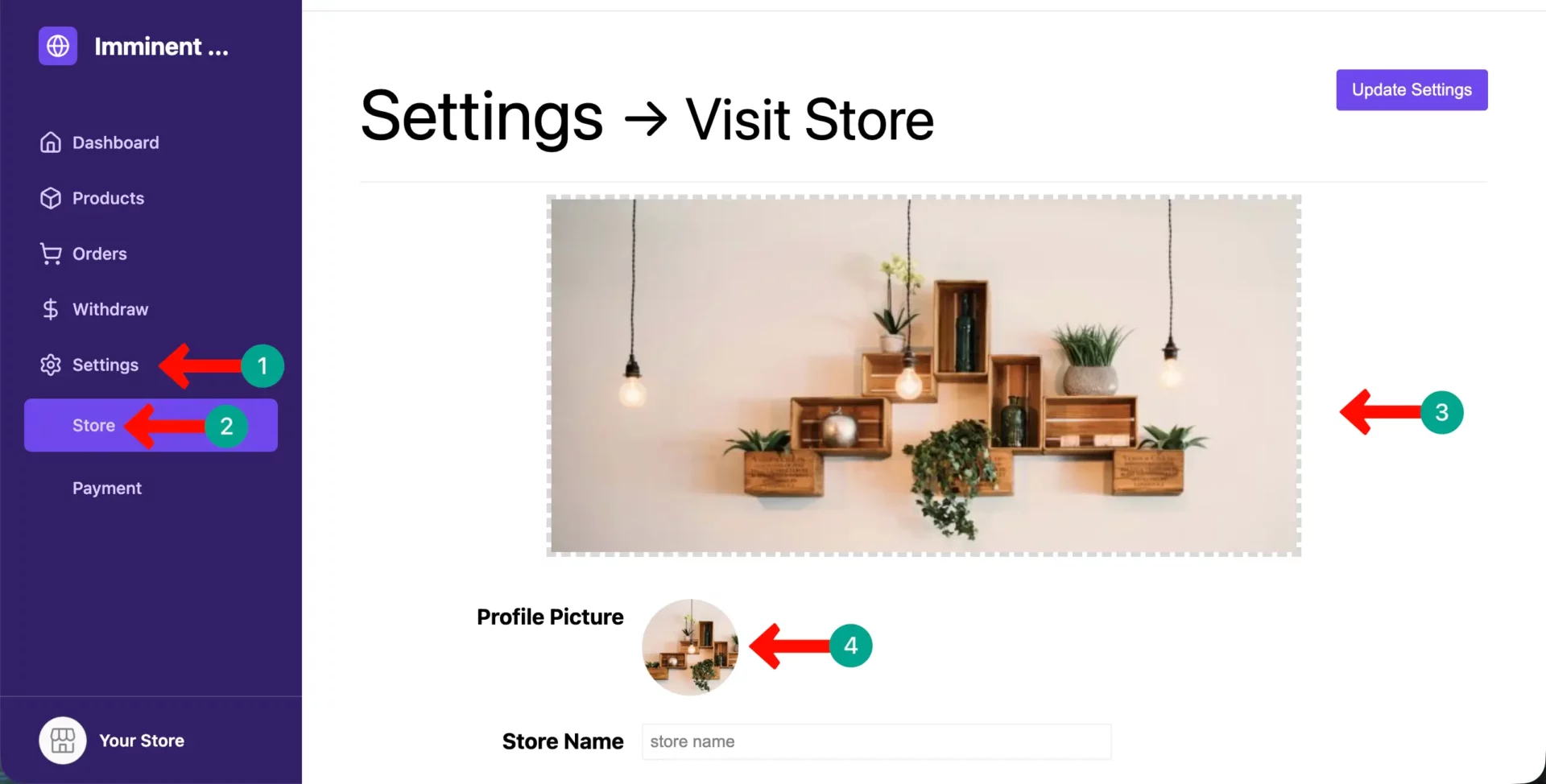 Store Creation by Vendors