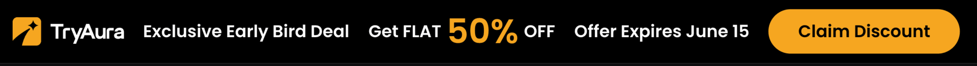 Get discount on TryAura