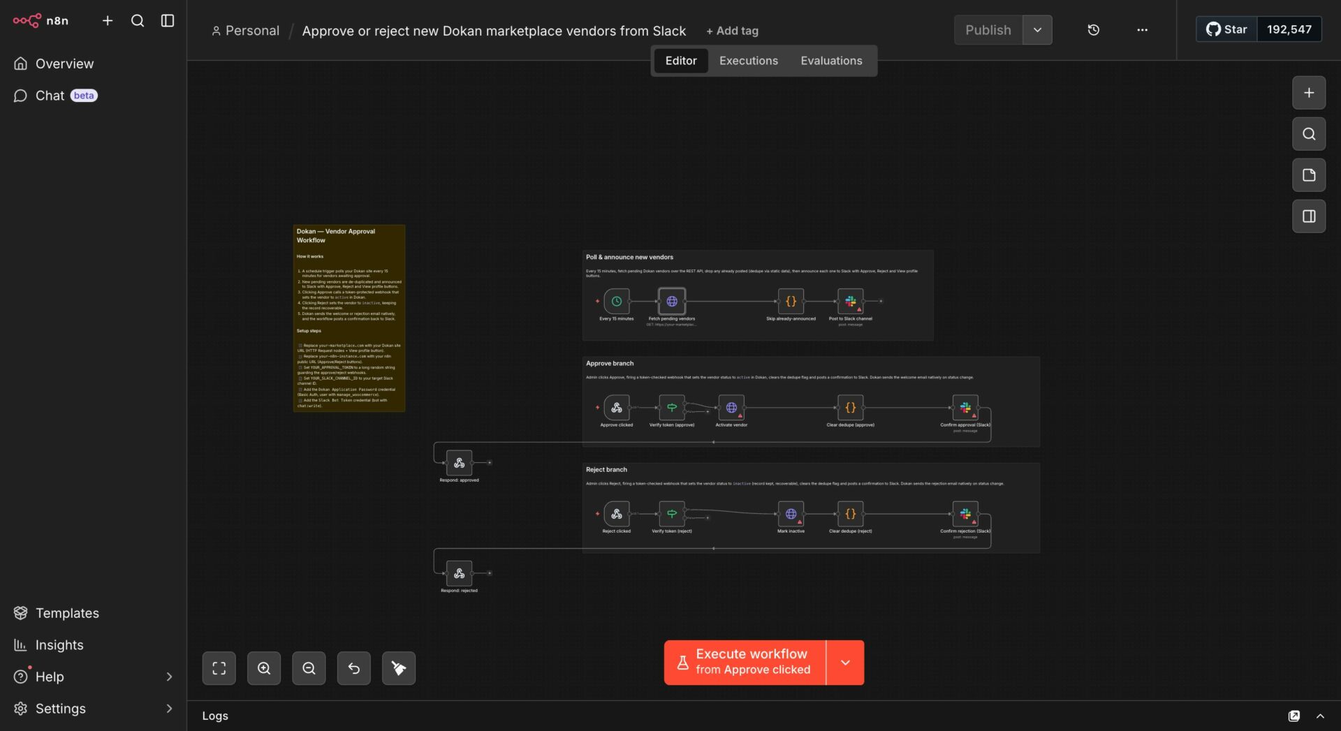 n8n Workflow for Dokan