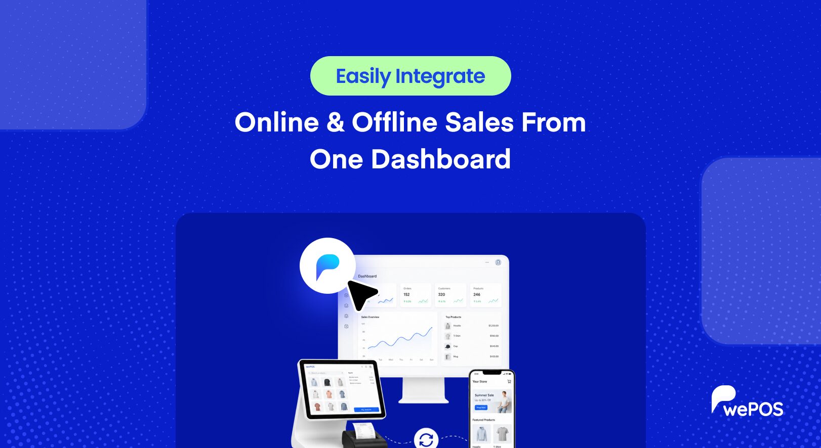 Easily Integrate Online & Offline Sales From One Dashboard