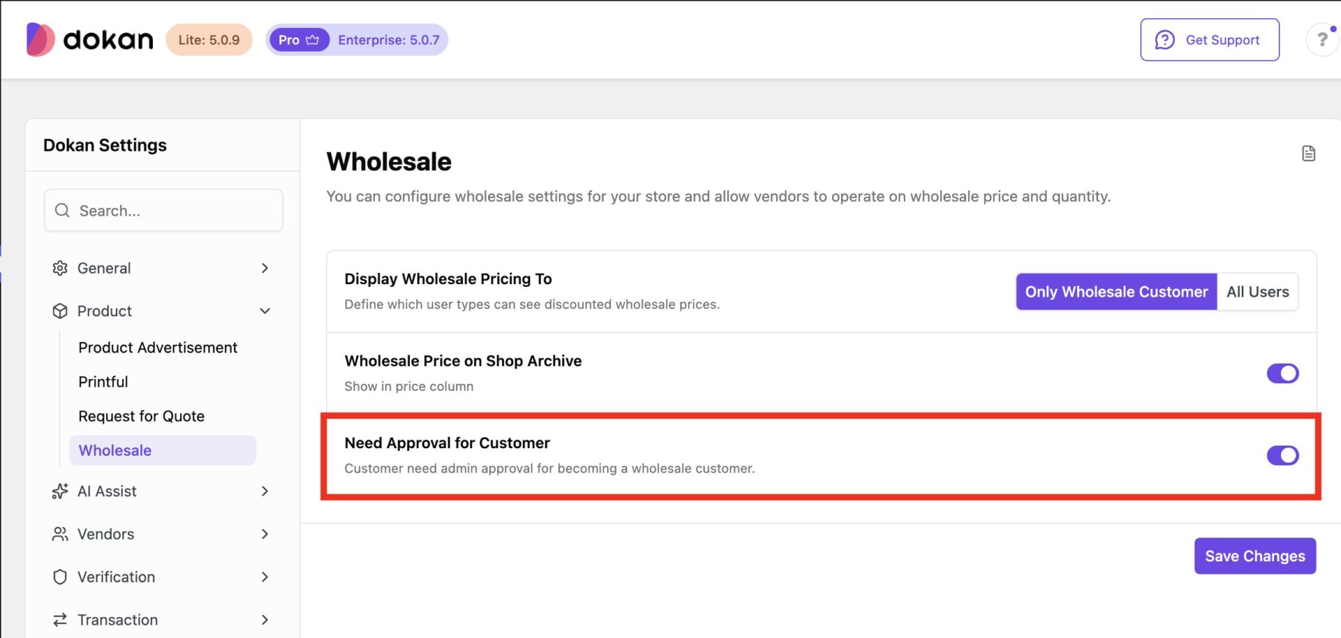 Need approval from customers