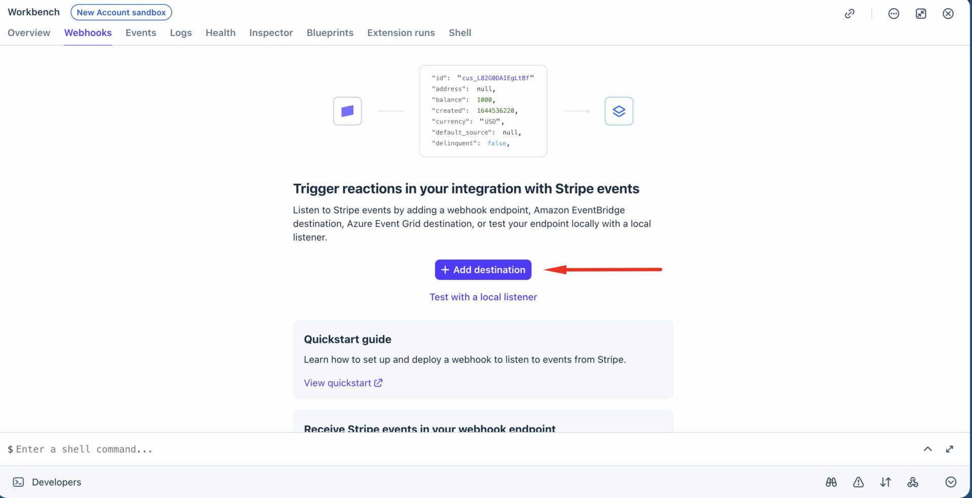 Webhook 2 Destination
