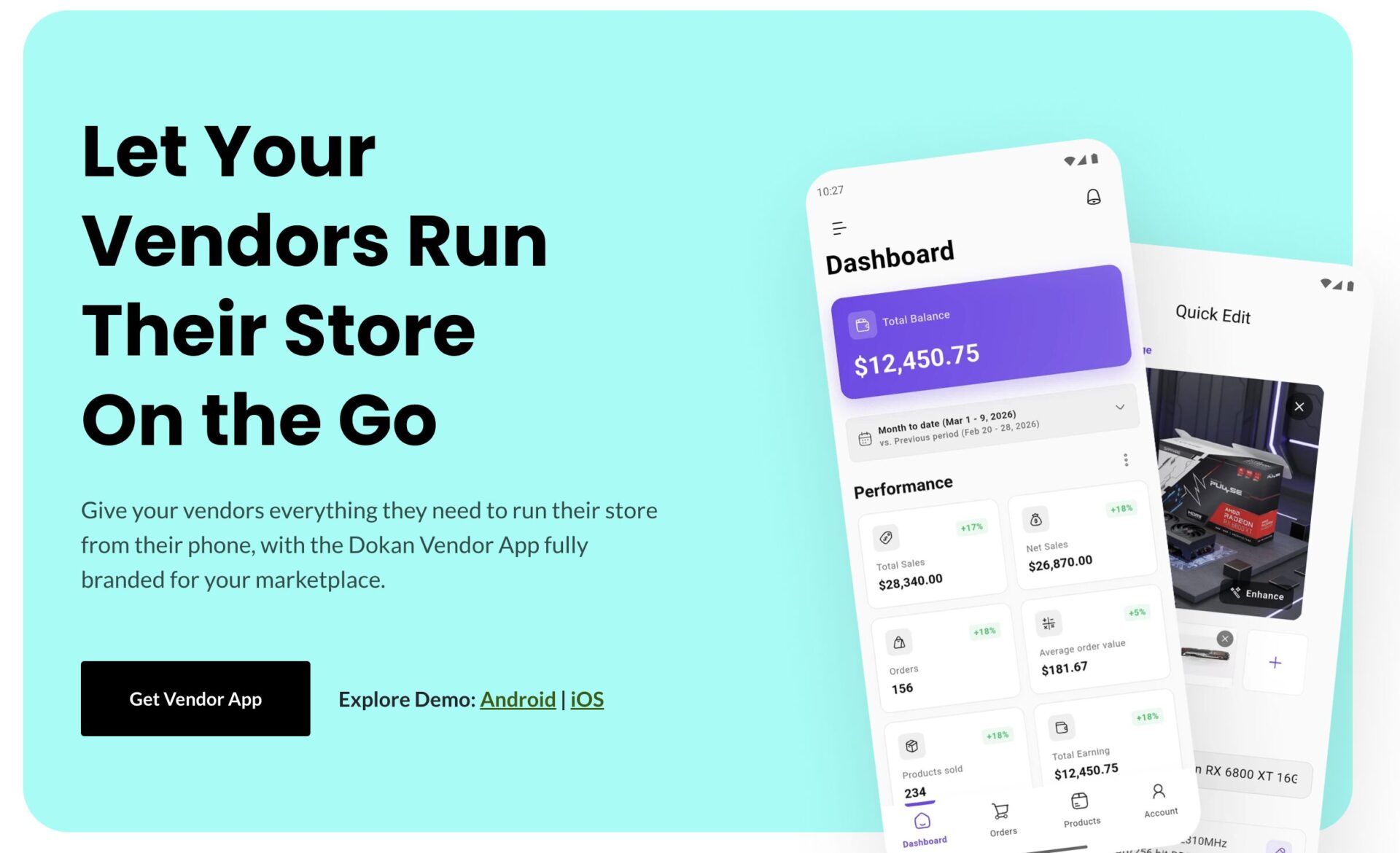 Dokan vendor app website image