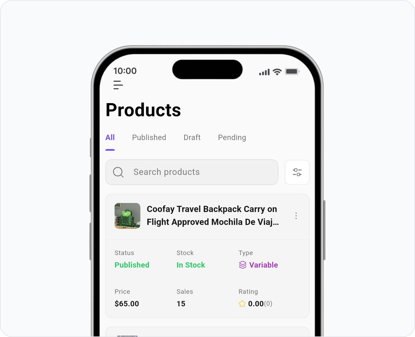 Dokan vendor app product management