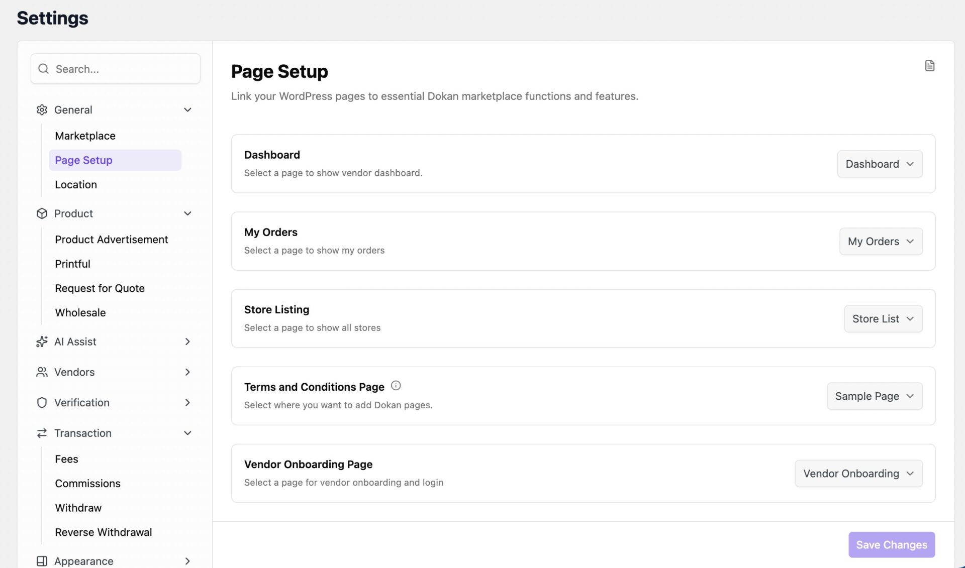 Page Setup